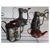 OREINTAL TEA POT, CLOISONNE STYLE MINIATURES