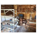 CONTENTS OF BACK GARAGE- PARTS, TOOLS, MISC