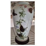 FRANKLIN PORCELAIN BUTTERFLY VASE 12IN