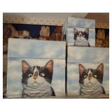 GROUP OF CAT Dï¿½COR BOXES