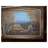 BARN AND FOREST OIL ON WOOD