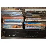 DVDS AND MAGNAVOX DVD VHS PLAYER