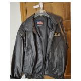 US ARMY LEATHER US LEATHER LARGE JACKET MENS