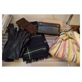GLOVES SCARVES AND HAND BAGS