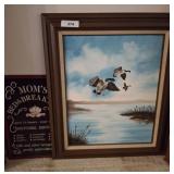 GOOSE ON CANVAS PRINT CAROL ENDICOTT