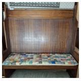 VINTAGE PEW STYLE BENCH