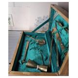 BRASS BAR SET IN COLLECTOR BOX