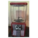 NORTHWESTERN VINTAGE PENNY GUM BALL MACHINE, *