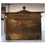BRASS LOCKING MAIL BOX 12X8X12