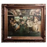 OIL ON CANVAS PRINT TROLLEY CAR PRINT