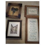 ASSORTED PRINTS AND WALL Dï¿½COR