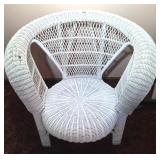 WICKER ARM CHAIR
