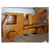 WOODEN TOW TRUCK 20IN