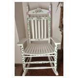 FLORAL PAINTED PORCH ROCKER