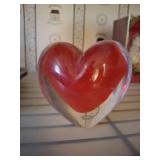 GROUND BOTTOM BLOWN PAPER WEIGHT