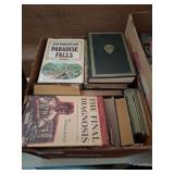 BOX OF ASSORTED VINTAGE BOOKS