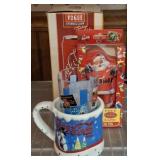 COCA COLA LAMP, MUG, TIN