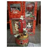 COCA COLA MUSICAL MACHINE AND ORNAMENTS