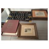 ABACUS, DECORATIVE TILE, FRAMED LABEL