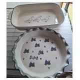 2 PC BAKE PAN AND PIE PAN