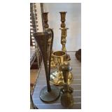 BRASS CANDLE STICK HOLDERS