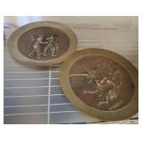 BRASS WALL PLAQUES 11IN