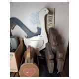 WOODEN DECOR, GOOSE, BEAR