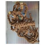 ROPE AND BLOCK PLANT HANGER