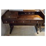 ETHAN ALLEN PINE DESK 55X24X36