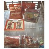COCA COLA TRUCK, COASTERS AND PLAYING CARDS