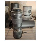 ASSORTED VINTAGE TELESCOPIC CAMERA LENSES