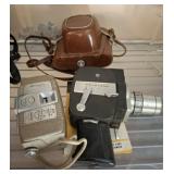 KEYSTONE MOVIE CAMERA AND REVERE, EDIXA CAMERA