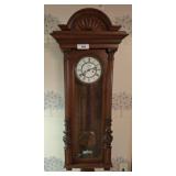PARTS WALL CLOCK MISSING WEIGHTS 16X38