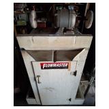 ELECTRIC BUFFING WHEEL AND WOODEN STAND ON