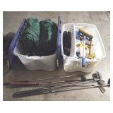 Tools, Tarps, Accessories, and Golf Clubs