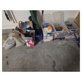 Tools, Storage Tubs, and Building Materials