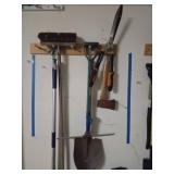 Wall-Mounted Garden Tool Set With Shovel, Shears,