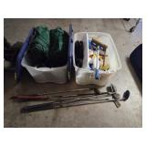Tools, Tarps, Accessories, and Golf Clubs