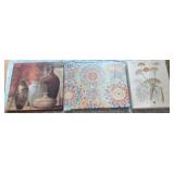Three Decorative Wall Art Prints