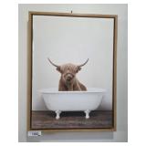 Amy Peterson Framed Canvas Art Featuring Highland