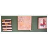 Three Wall Art Pieces Featuring Geometric, Starbur