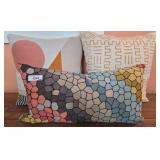 Three Decorative Throw Pillows Including Westex an