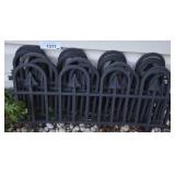 Black Decorative Landscaping Fence and Bag of Deco