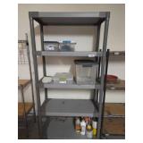 Gray Plastic Utility Shelving Unit
