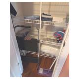 Household Items Including Step Stool, Mop, and Thr