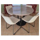 Martha Stewart Round Dining Table with 4 Upholster