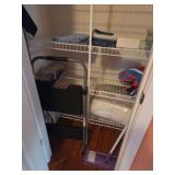 Household Items Including Step Stool, Mop, and Thr