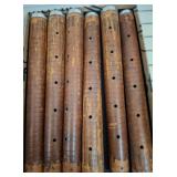 6 Vintage American Popper Tubes