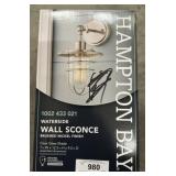 Hampton Bay Brushed Nickel Wall Sconce