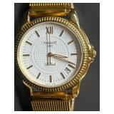 Working Ballade Tissot Gold-Tone Analog Watch with